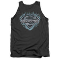 Superman Man of Steel Shield Charcoal Tank Top