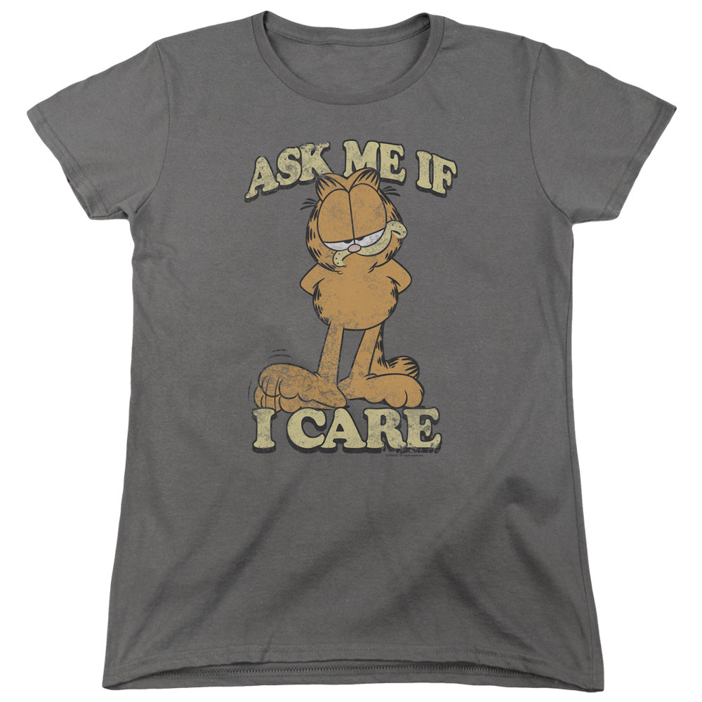 Garfield Ask Me Womens T-Shirt