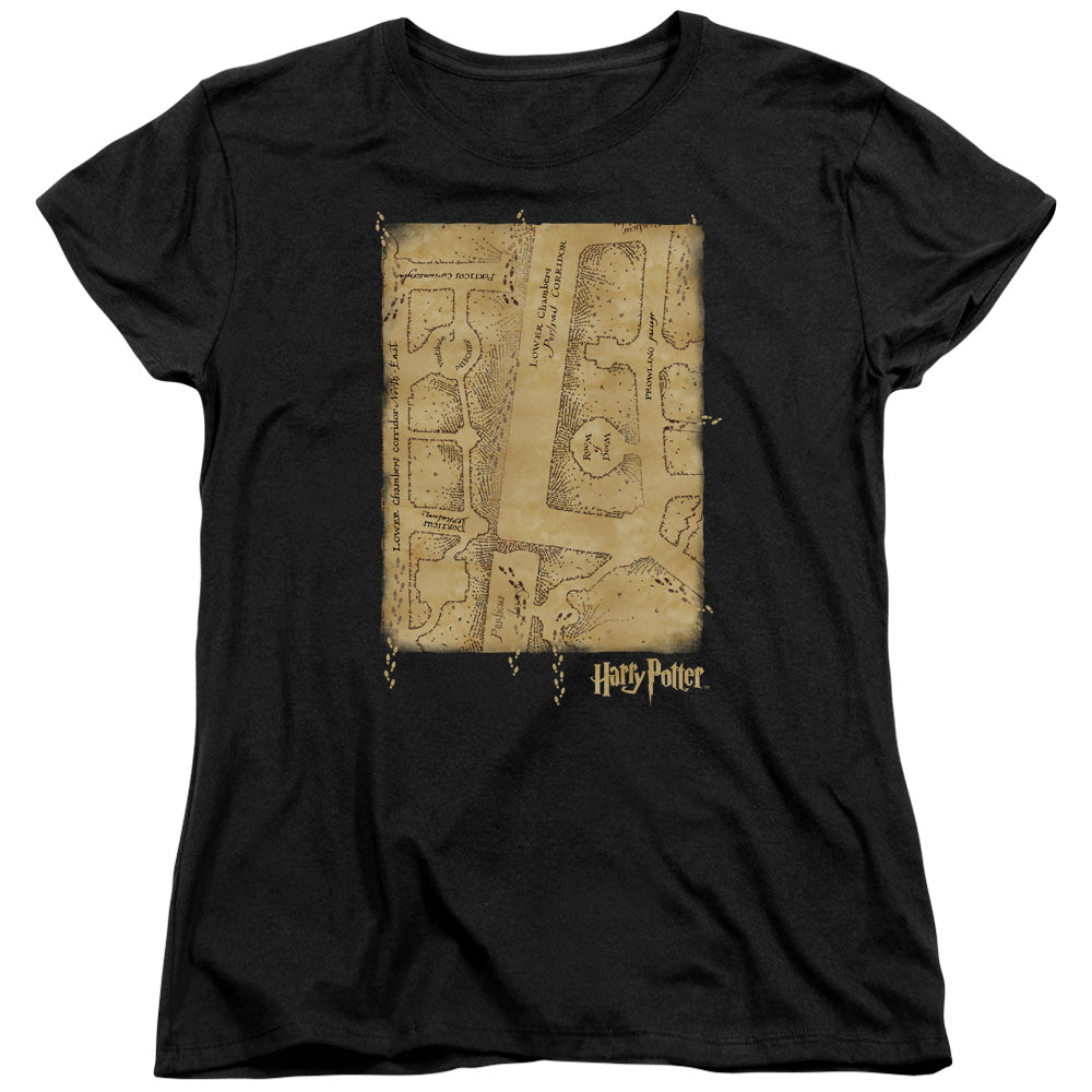 Harry Potter Marauders Map Interior Womens T-Shirt
