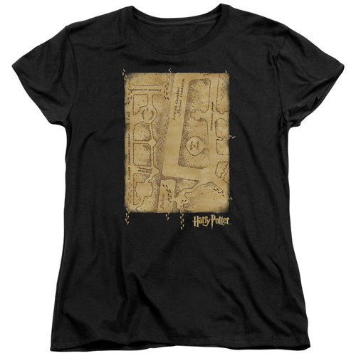 Harry Potter Marauders Map Interior Womens T-Shirt
