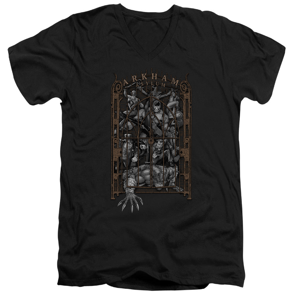 Batman Arkhams Gate V-Neck T-Shirt