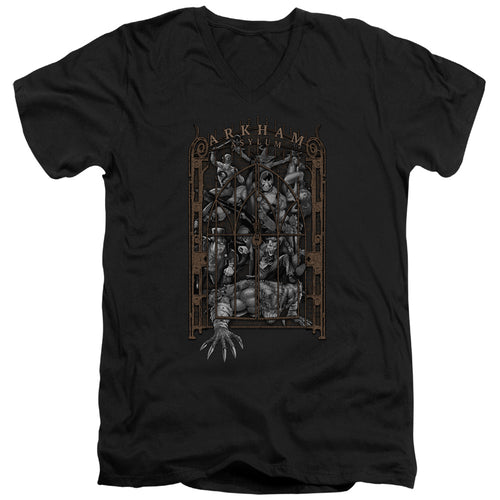 Batman Arkhams Gate V-Neck T-Shirt