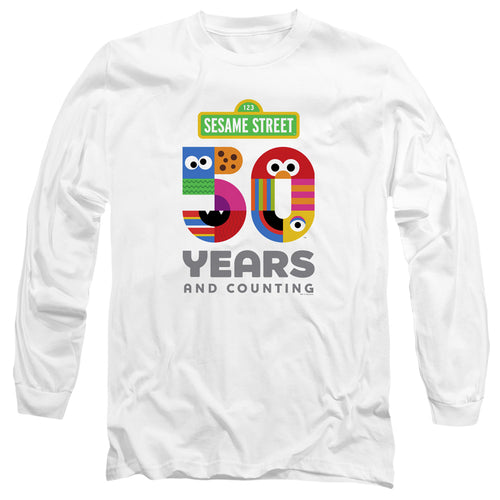 Sesame Street 50 Years Logo Long Sleeve T-Shirt