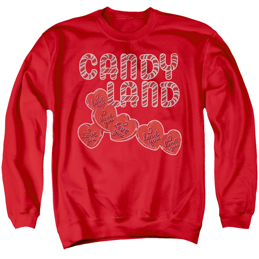Candy Land I Love You Hearts Crewneck Sweatshirt