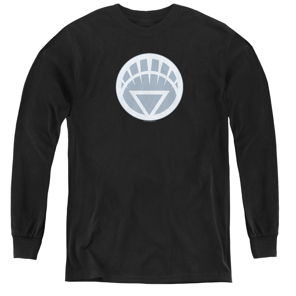 Green Lantern White Symbol Youth Long Sleeve T-Shirt