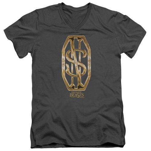 Fantastic Beasts Scamander Monogram V-Neck T-Shirt