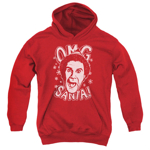 Elf Omg Santa Youth Hoodie