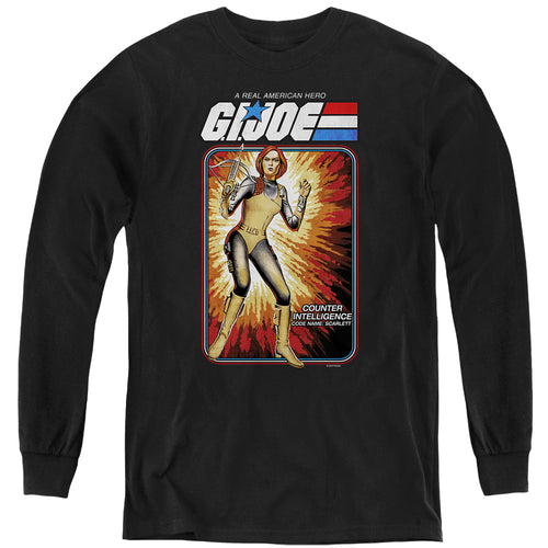 G.I. Joe Scarlett Card Youth Long Sleeve T-Shirt