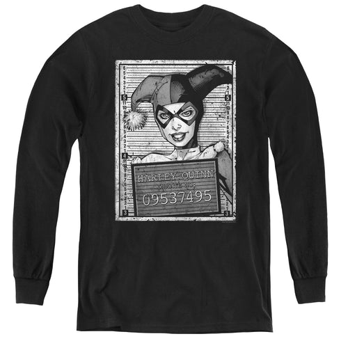 Batman Harley Inmate Youth Long Sleeve T-Shirt