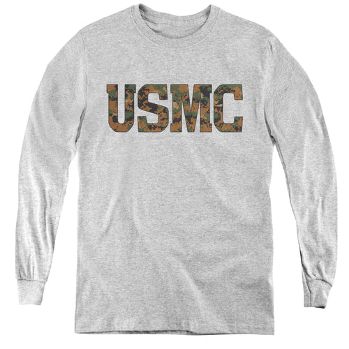 U.S. Marine Corps Camo Fill Youth Long Sleeve T-Shirt