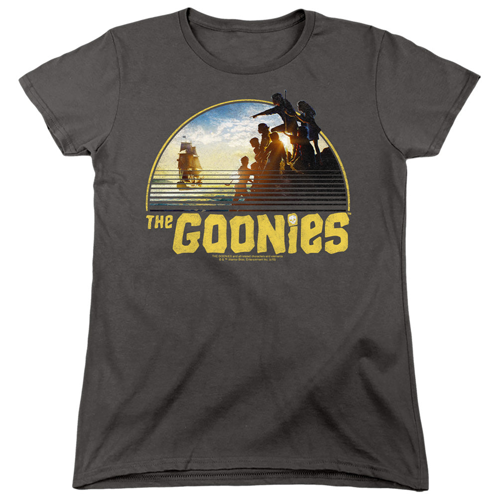 The Goonies Pirate Ship Womens T-Shirt