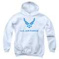 U.S. Air Force Wings Logo White Youth Hoodie
