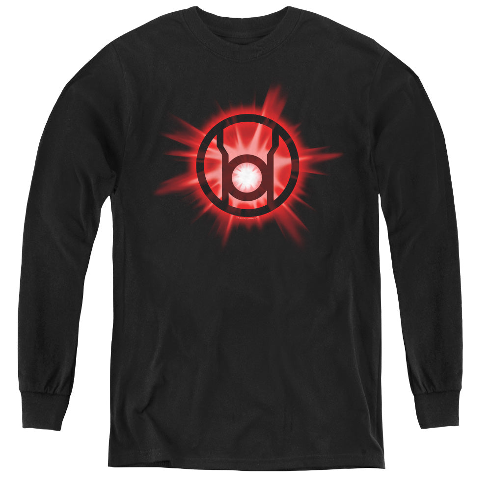 Green Lantern Red Glow Youth Long Sleeve T-Shirt
