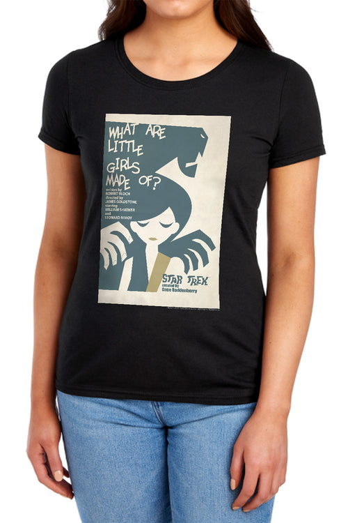 Star Trek What Are Little Girls Made Of Black Womens T-Shirt