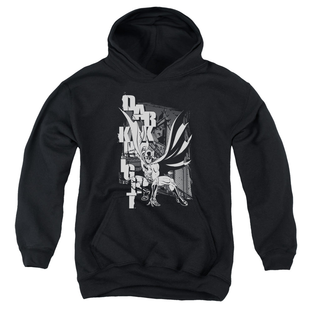 Batman Vertical Letters Youth Hoodie