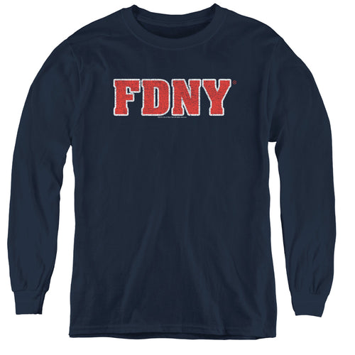 New York City Fdny Navy Youth Long Sleeve T-Shirt
