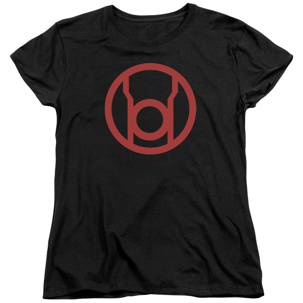 Green Lantern Red Emblem Womens T-Shirt