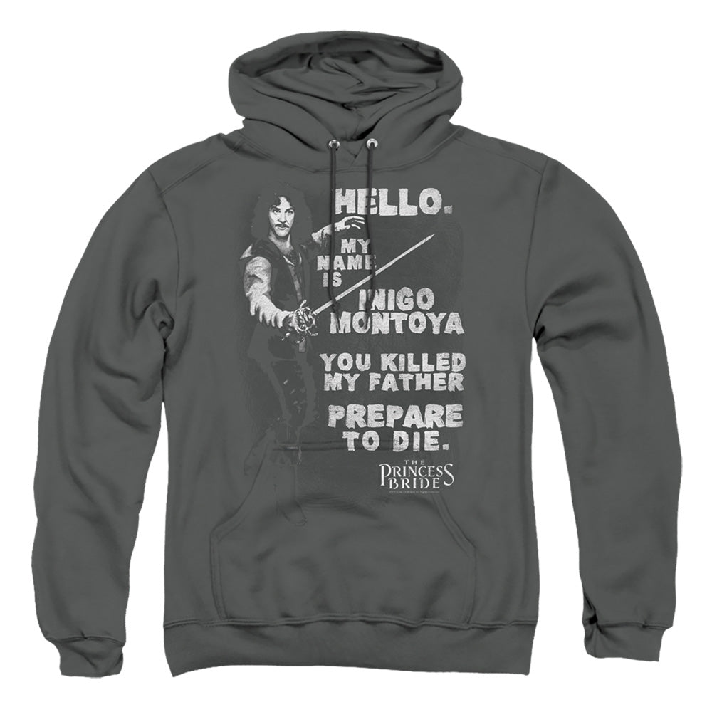 The Princess Bride Hello Again Charcoal Pullover Hoodie