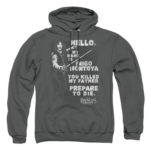 The Princess Bride Hello Again Charcoal Pullover Hoodie