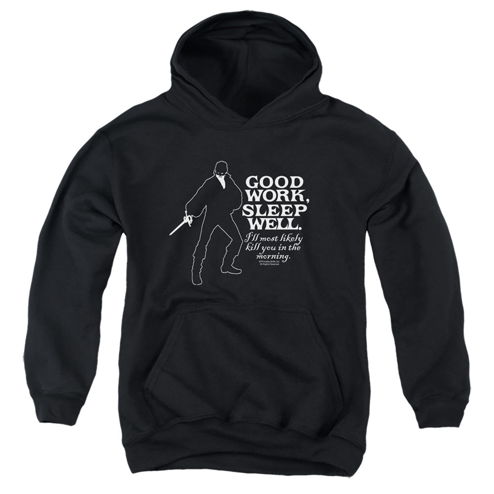 The Princess Bride Good Work Black Youth Hoodie