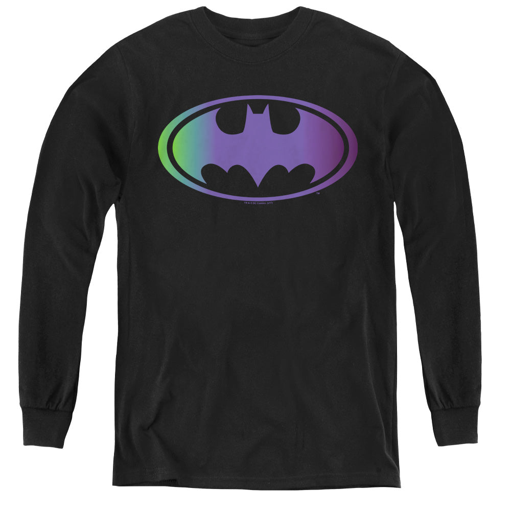 Batman Gradient Bat Logo Youth Long Sleeve T-Shirt