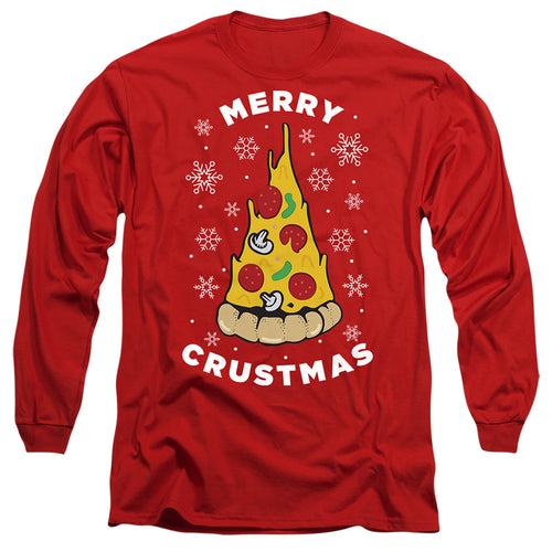 Christmas Merry Crustmas Red Long Sleeve T-Shirt