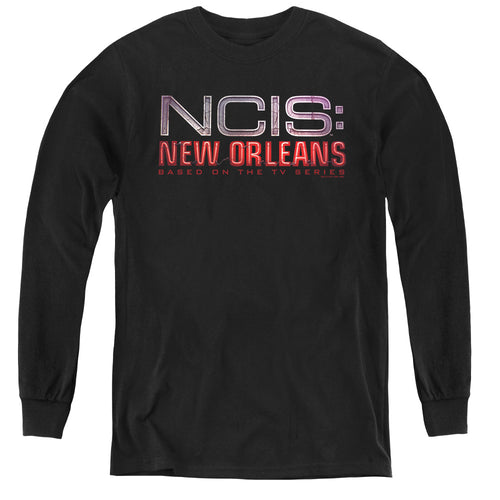 NCIS: New Orleans Neon Sign Youth Long Sleeve T-Shirt
