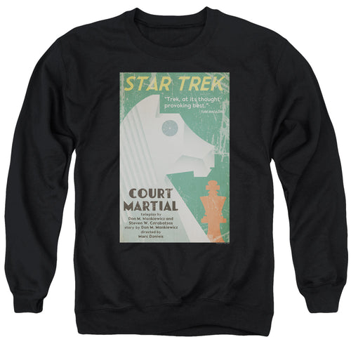 Star Trek Juan Ortiz Court Martial Black Crewneck Sweatshirt