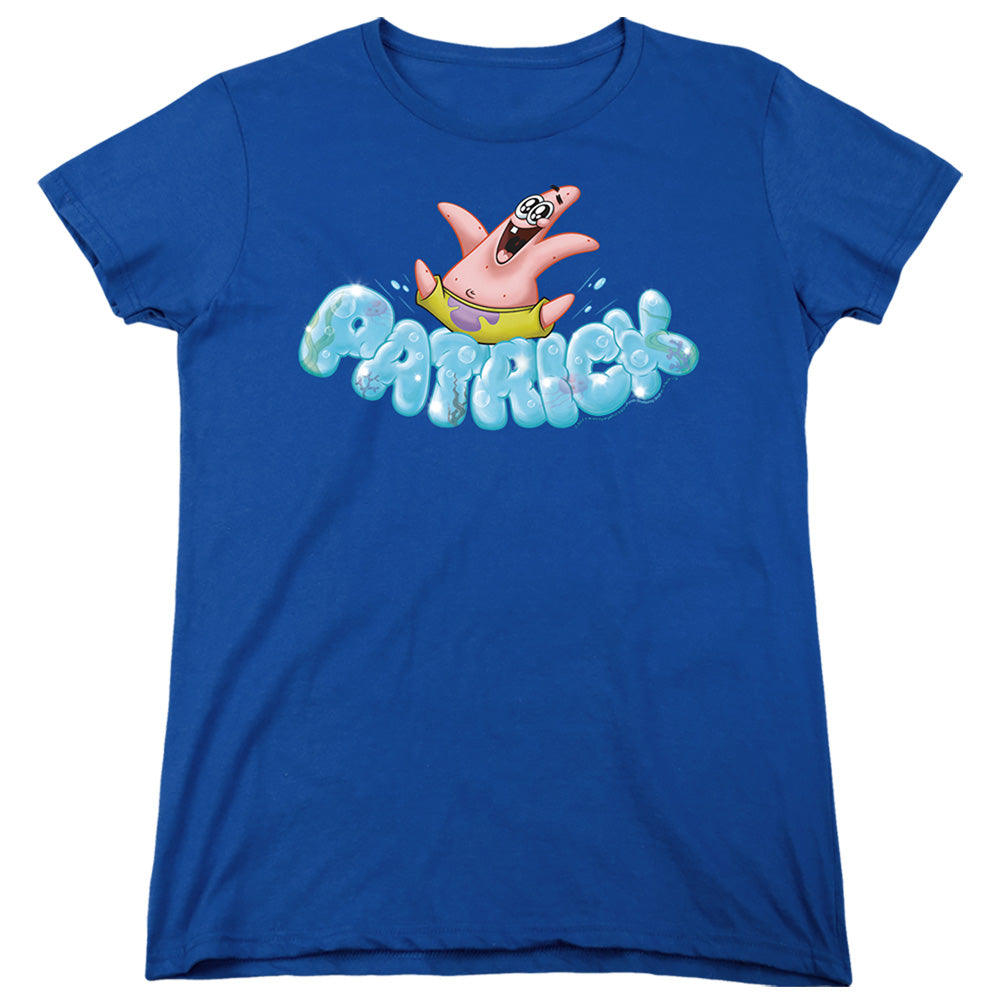 Spongebob Squarepants Happy Go Lucky Patrick Womens T-Shirt