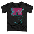 MTV Microphone Logo Black Youth/Toddler T-Shirt