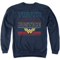 Wonder Woman 1984 Truth Love Justice Stacked Crewneck Sweatshirt