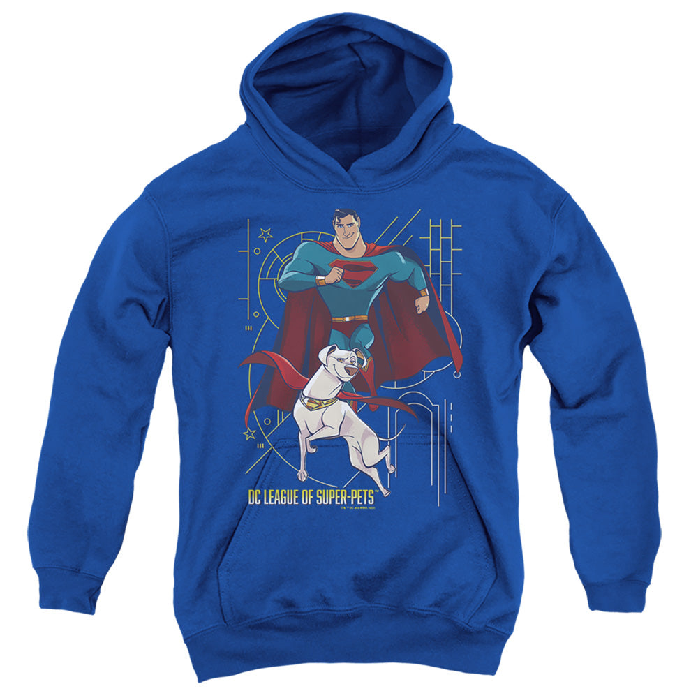 DC League of Super-Pets Superman and Krypto Youth Hoodie