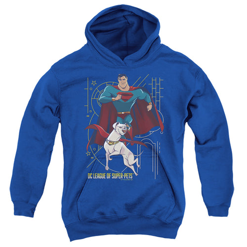 DC League of Super-Pets Superman and Krypto Youth Hoodie