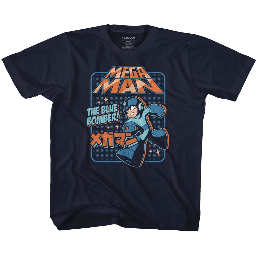 Mega Man Graphic Blue Bomber Youth/Toddler T-Shirt