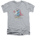 Superman And His Dog V-Neck T-Shirt