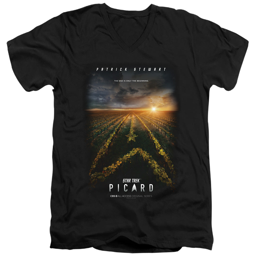 Star Trek Picard Poster V-Neck T-Shirt