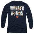 Wonder Woman WW 80th Illustrated Type Long Sleeve T-Shirt