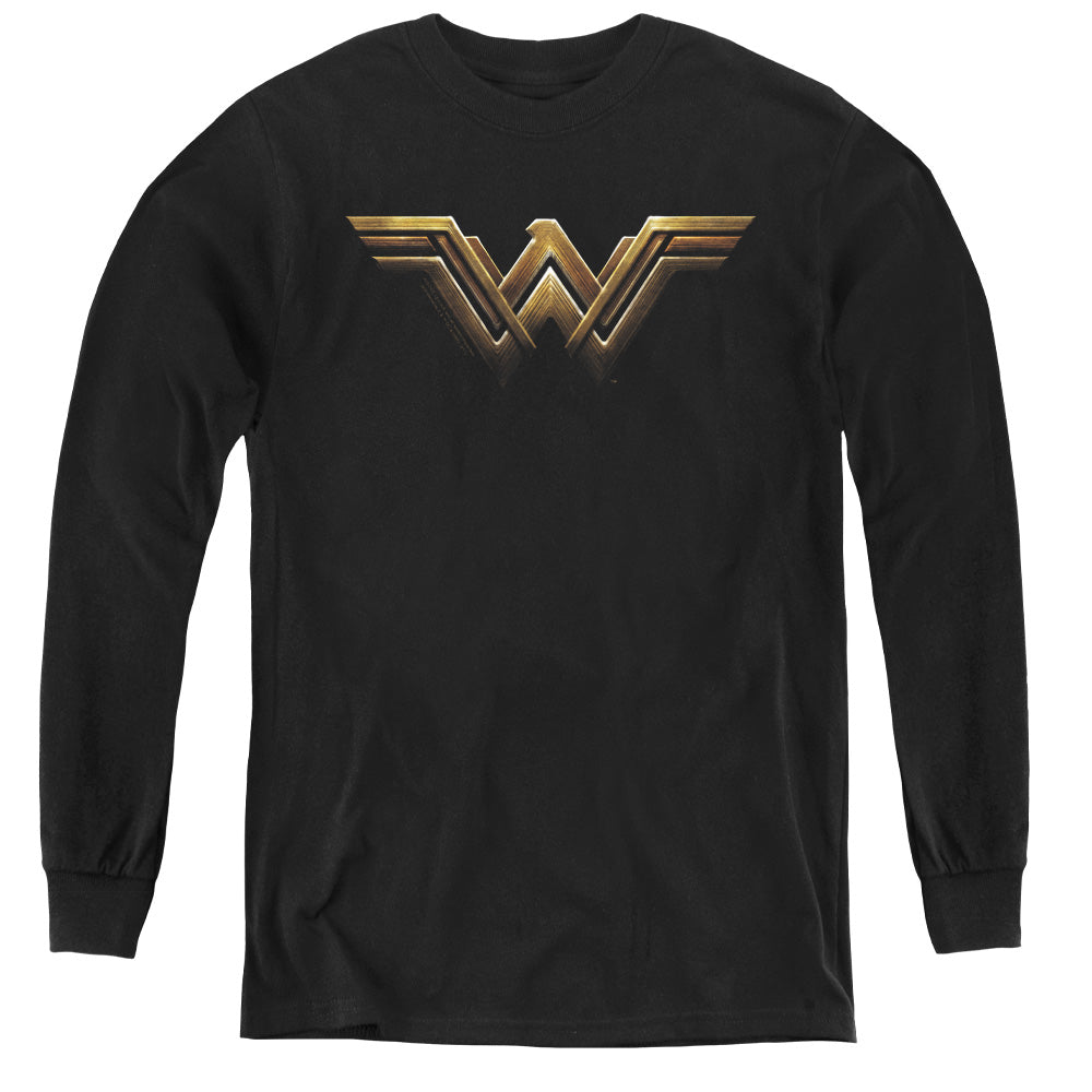 Justice League Wonder Woman Logo Youth Long Sleeve T-Shirt