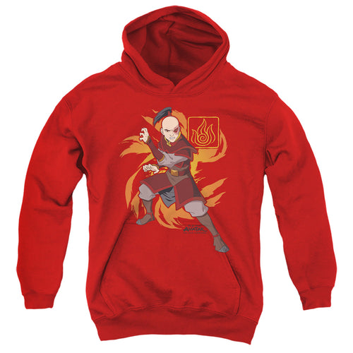 Avatar: The Last Airbender Zuko Flame Burst Youth Hoodie