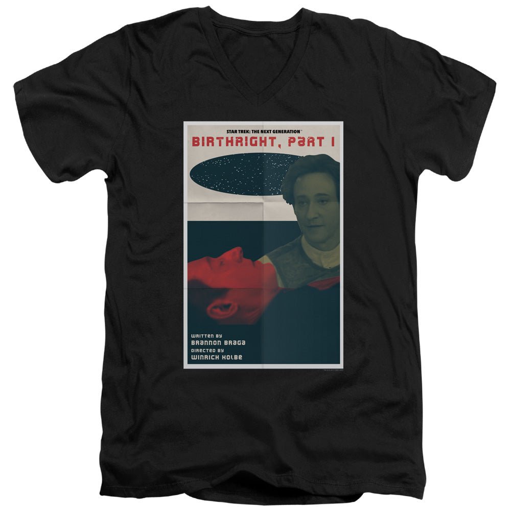 Star Trek Birthright Part I Black V-Neck T-Shirt