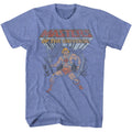 He-Man and Grayskull Masters of the Universe t-shirt in light blue heather