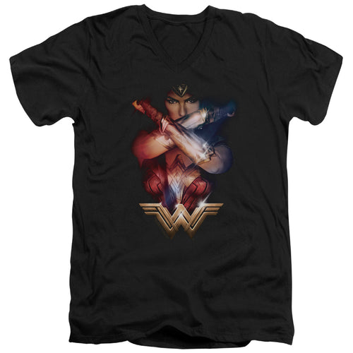 Wonder Woman (2017) Arms Crossed V-Neck T-Shirt