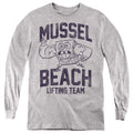 Spongebob Squarepants Mussle Beach Lifting Team Youth Long Sleeve T-Shirt