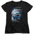 Mighty Morphin Power Rangers: The Movie Blue Zord Poster Womens T-Shirt