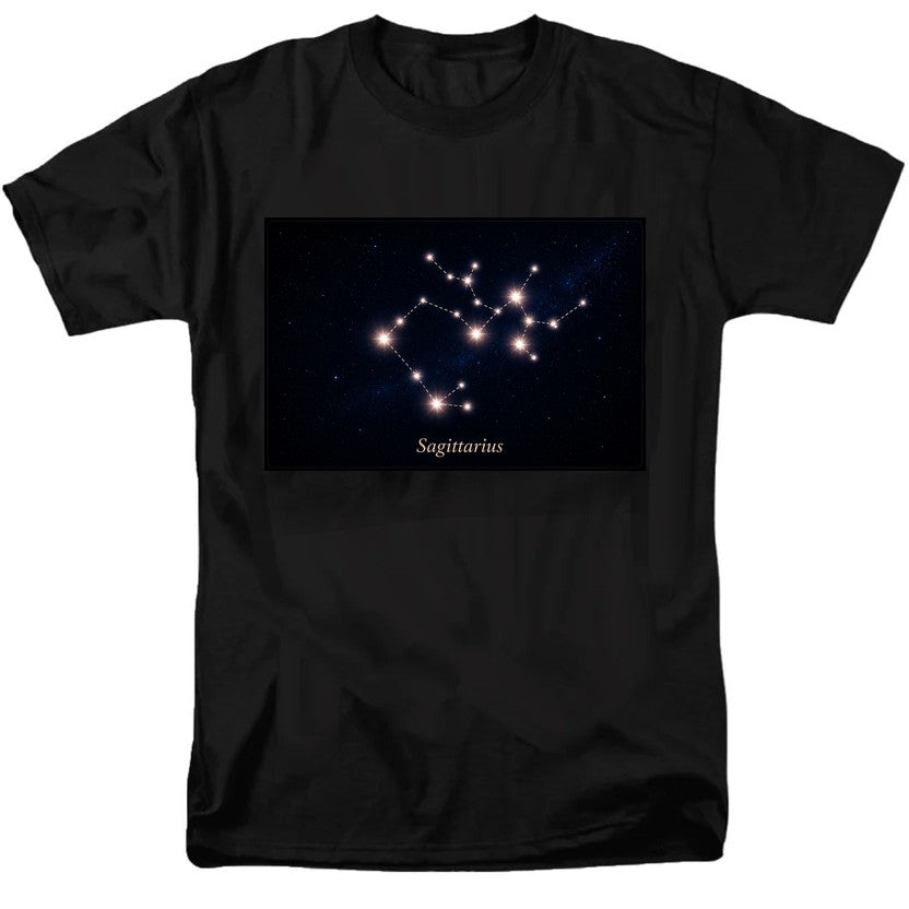 Sagittarius Stars Black