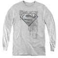 Superman Riveted Metal Youth Long Sleeve T-Shirt
