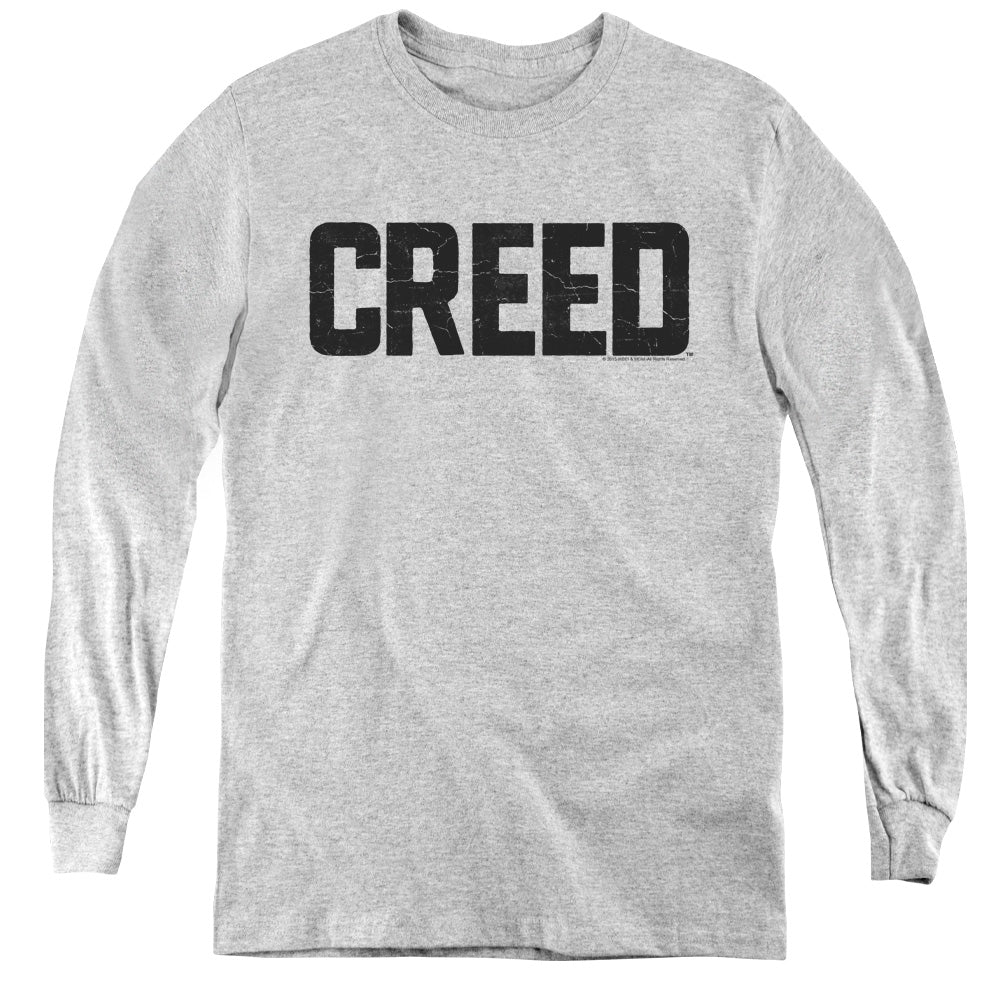Creed Cracked Logo Youth Long Sleeve T-Shirt