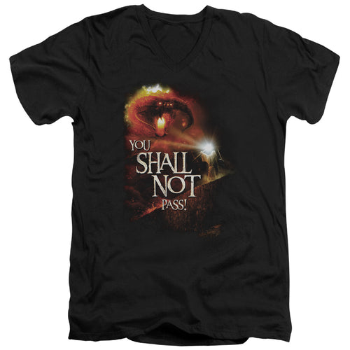 Lord of the Rings You Shall Not Pass V-Neck T-Shirt