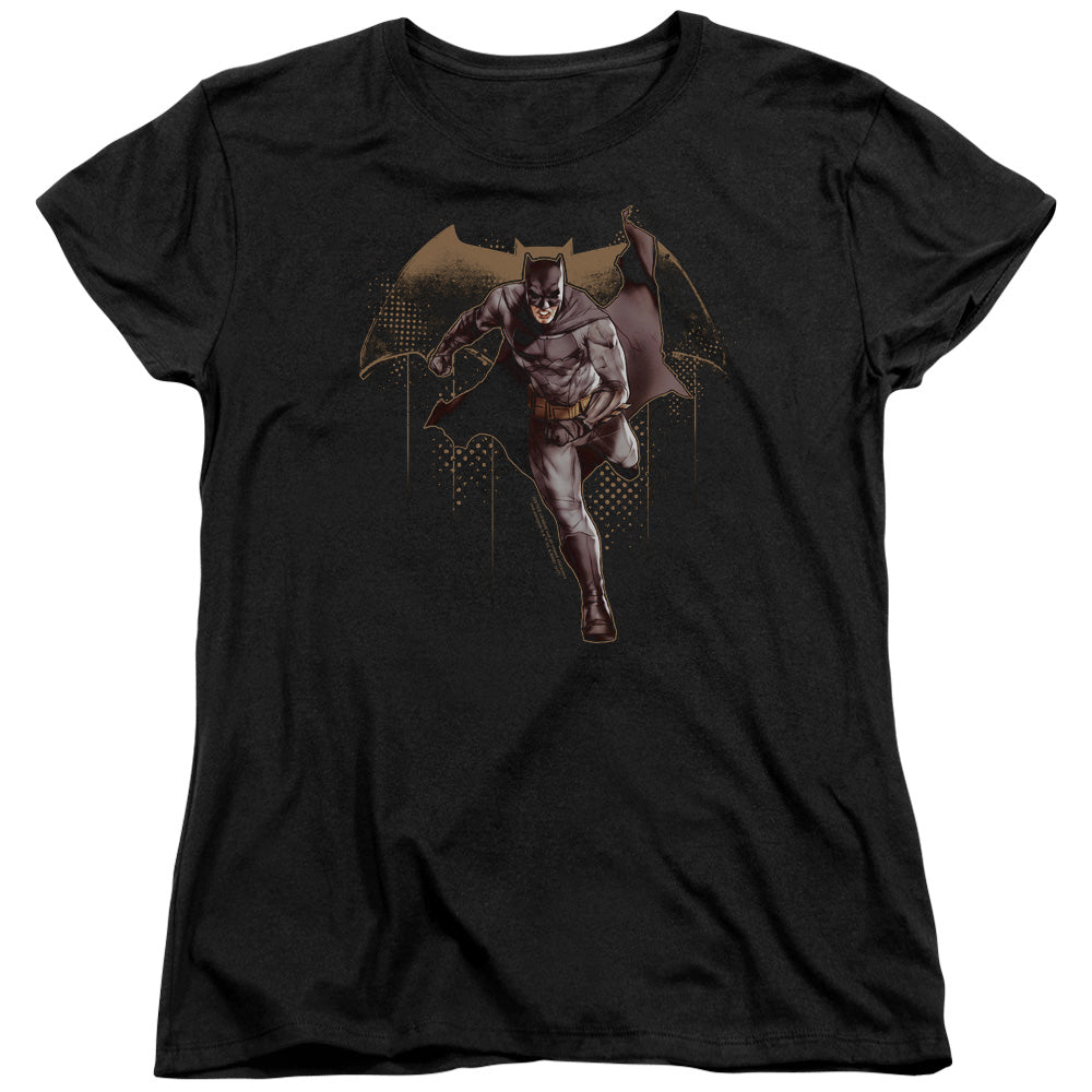Justice League Caped Crusader Womens T-Shirt
