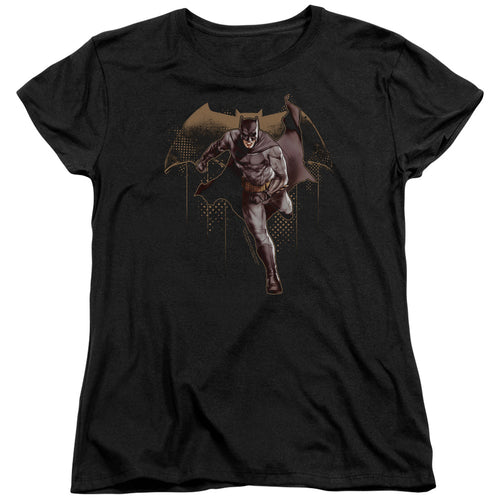 Justice League Caped Crusader Womens T-Shirt